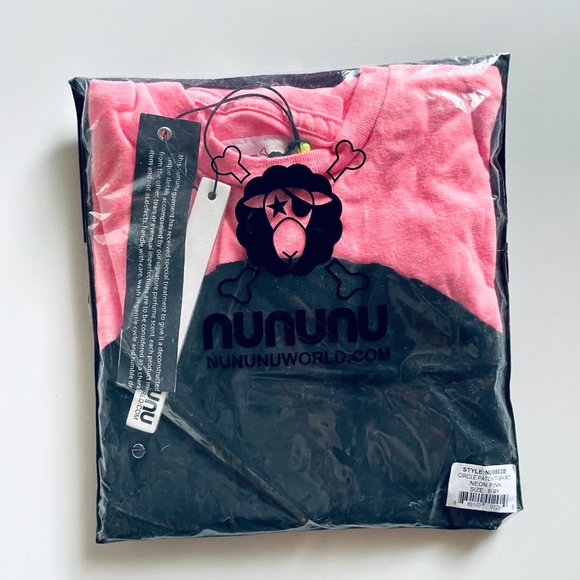 Nununu Circle Patch Long-Sleeved T-Shirt Pink - Picture 4 of 5